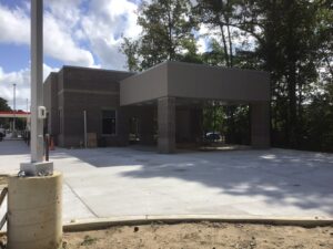 Entrance of the car wash