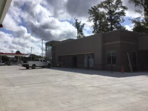 Front side of the carwash 