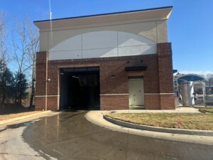 Left side of flagstop carwash. 