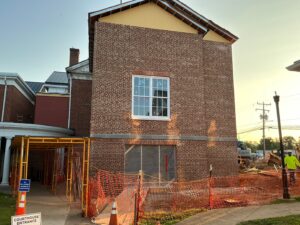 Backside of the building.