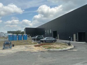 Front side of the building.