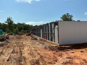 Storage unites being built.