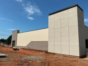 Back side of the building.