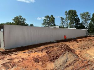 Back side of the storage units. 