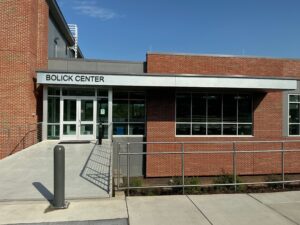 Front entrance of Bolick center