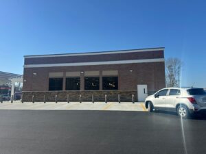 Right side of WAWA building.